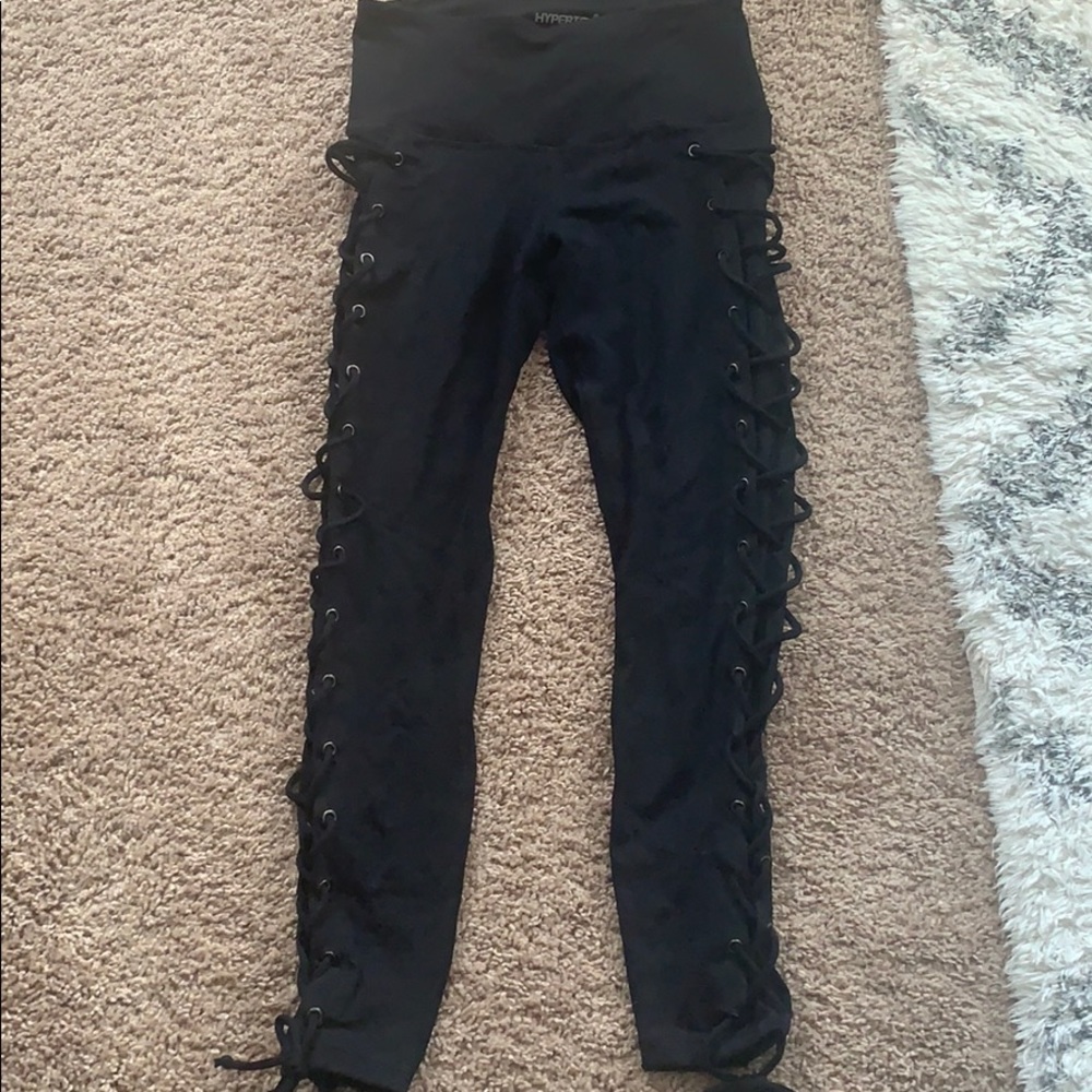 Lace up leggings